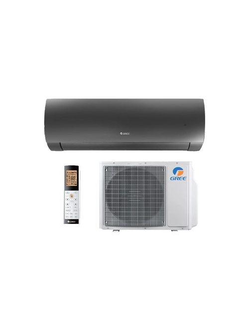 Gree GWH12ACC- K6DNA1F Dark X 3,5 kW-os Wifi-s klíma szett, A ++